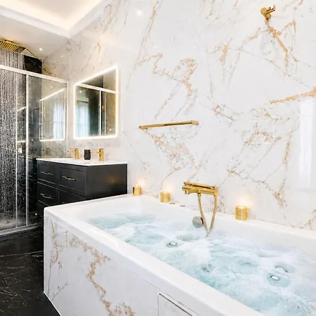 公寓 Majesticpearl - 65 M2 Avec Jacuzzi Et Parking Pres De La Gare 阿棉